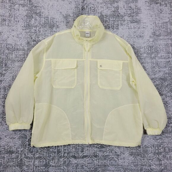 Bonobos Fielder Mens 2XL Jacket Yellow Nylon Windbreaker Raincoat Lightweight - Picture 1 of 13
